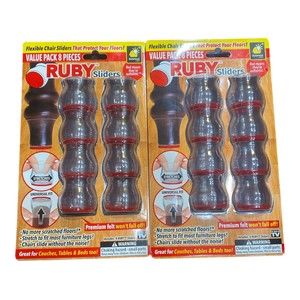 Lot Of 2 Ruby Sliders Chair Covers Protector Bulbhead 15503 16 Pieces *New